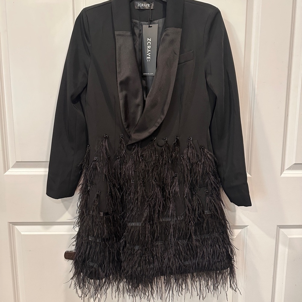 ZCRAVE Fifth Ave Feathers Dress - Picture 14 of 17